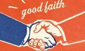 What does good faith require?